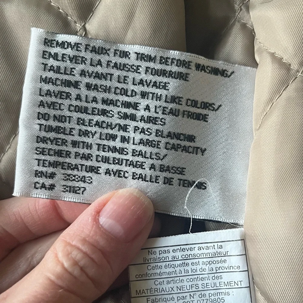 DKNY Beige Light Brown Parka Winter Coat - Picture 11 of 16